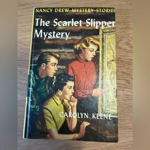 The Scarlet Slipper Mystery Book Nancy Drew mystery stories, 1954